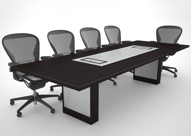 Stevens Love Custom Black Conference Table