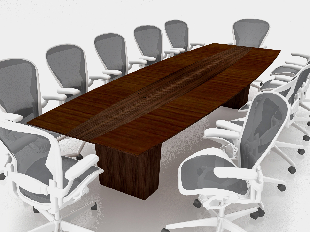 wood conference room table