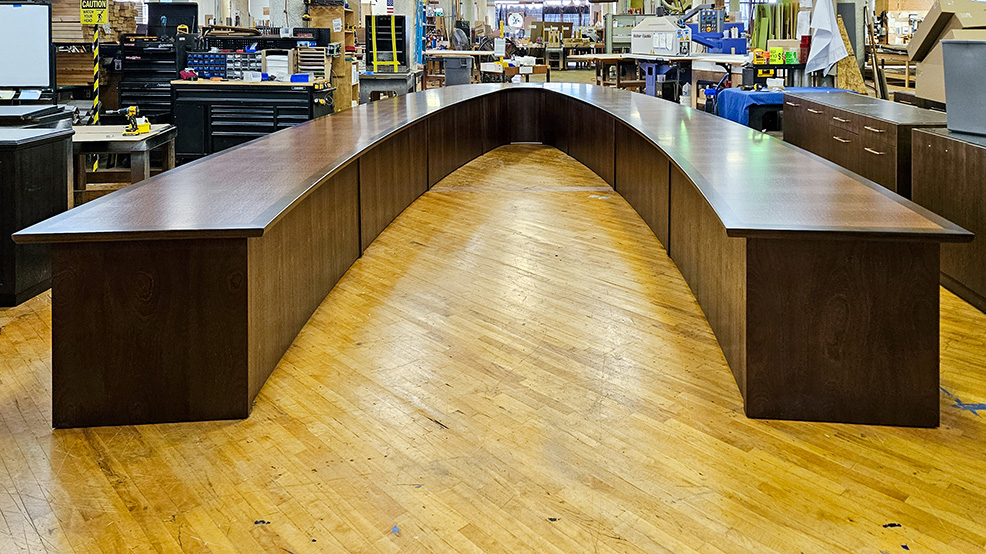 U shape conference table in shop