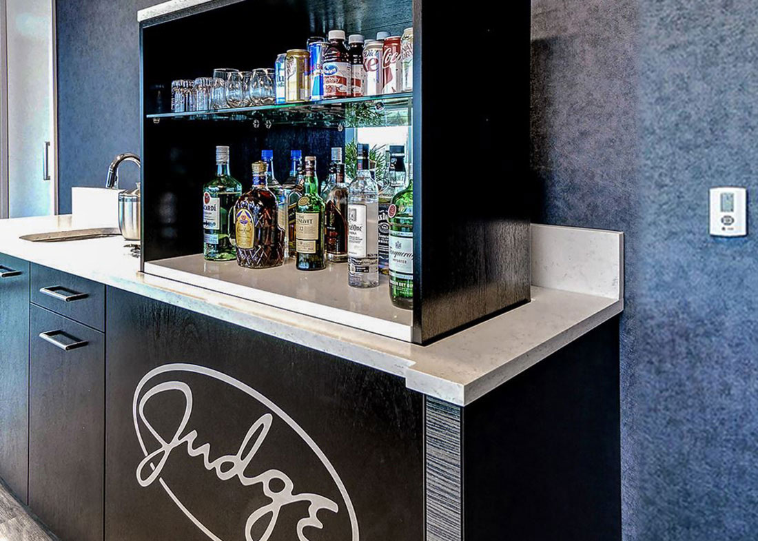 Judge Office Pop Up Bar Credenza
