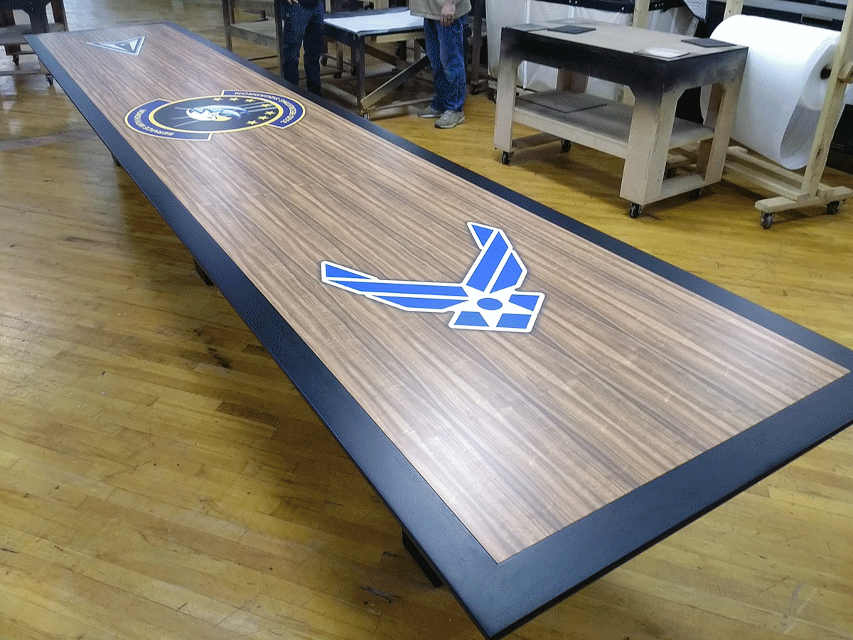 custom logo conference table