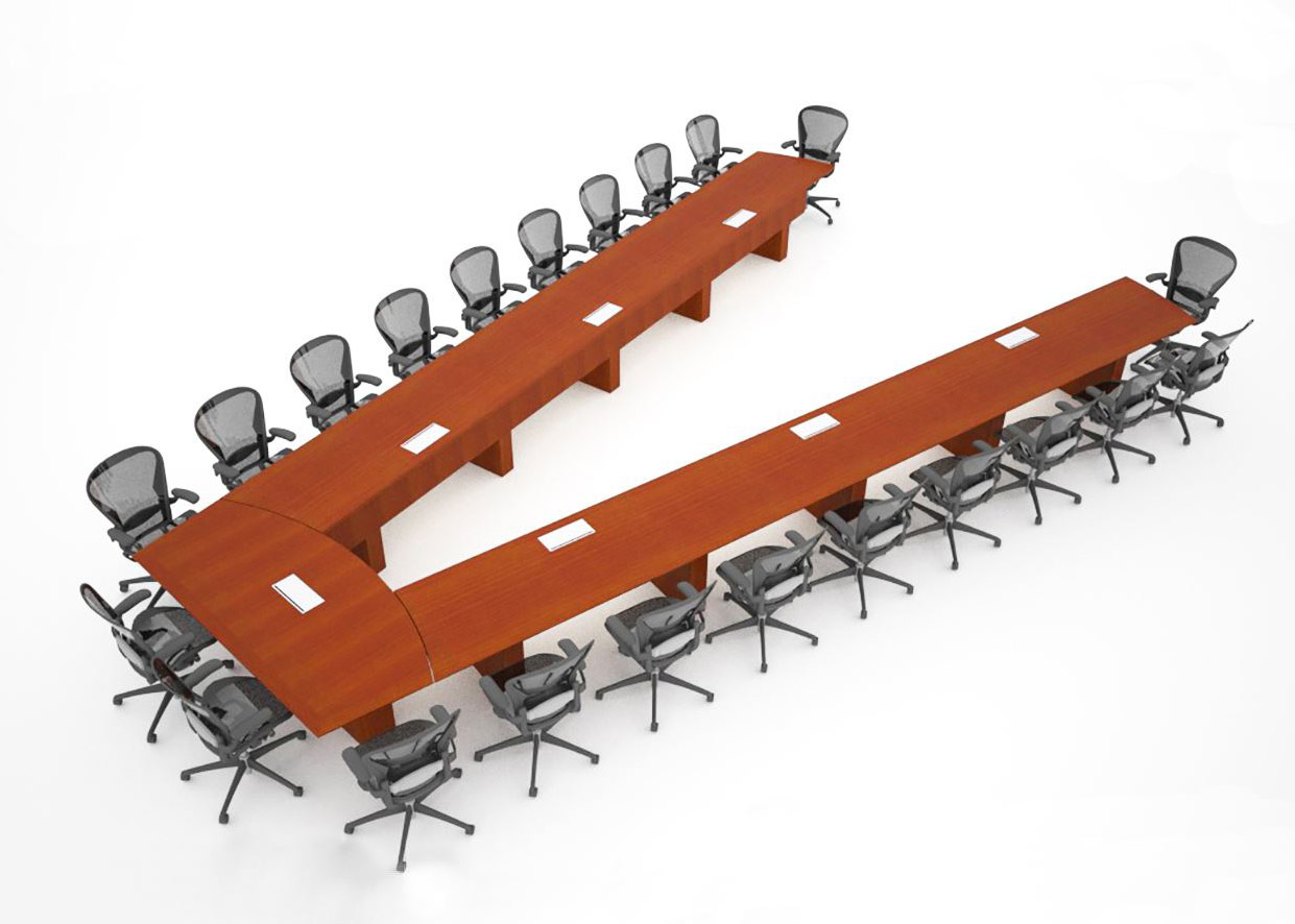 NASA Langley Research Center Scissoring Modern Conference Table
