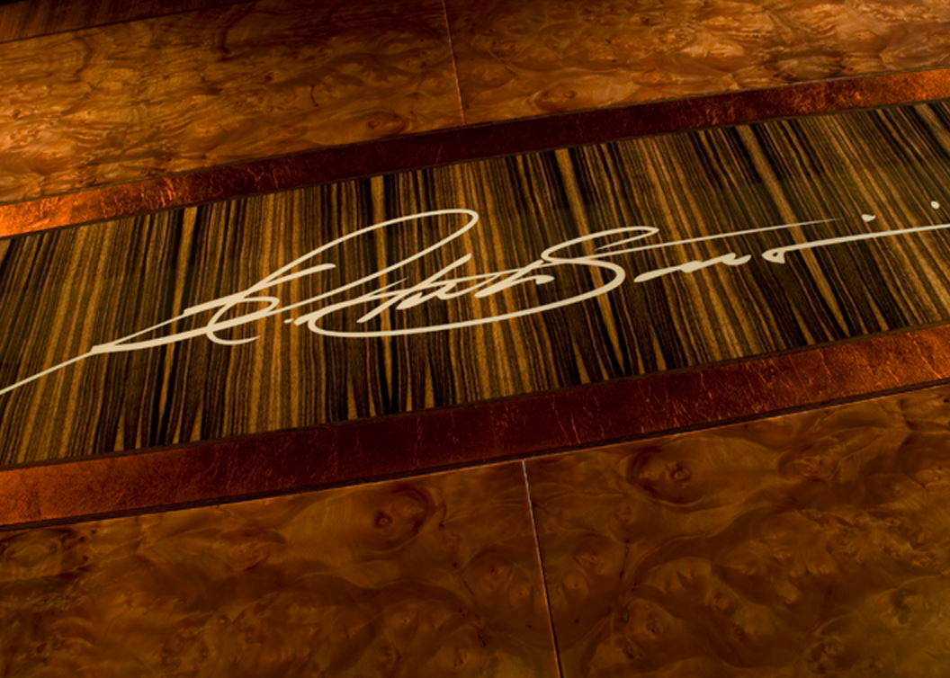 Sartini Custom Boat Shaped Conference Table