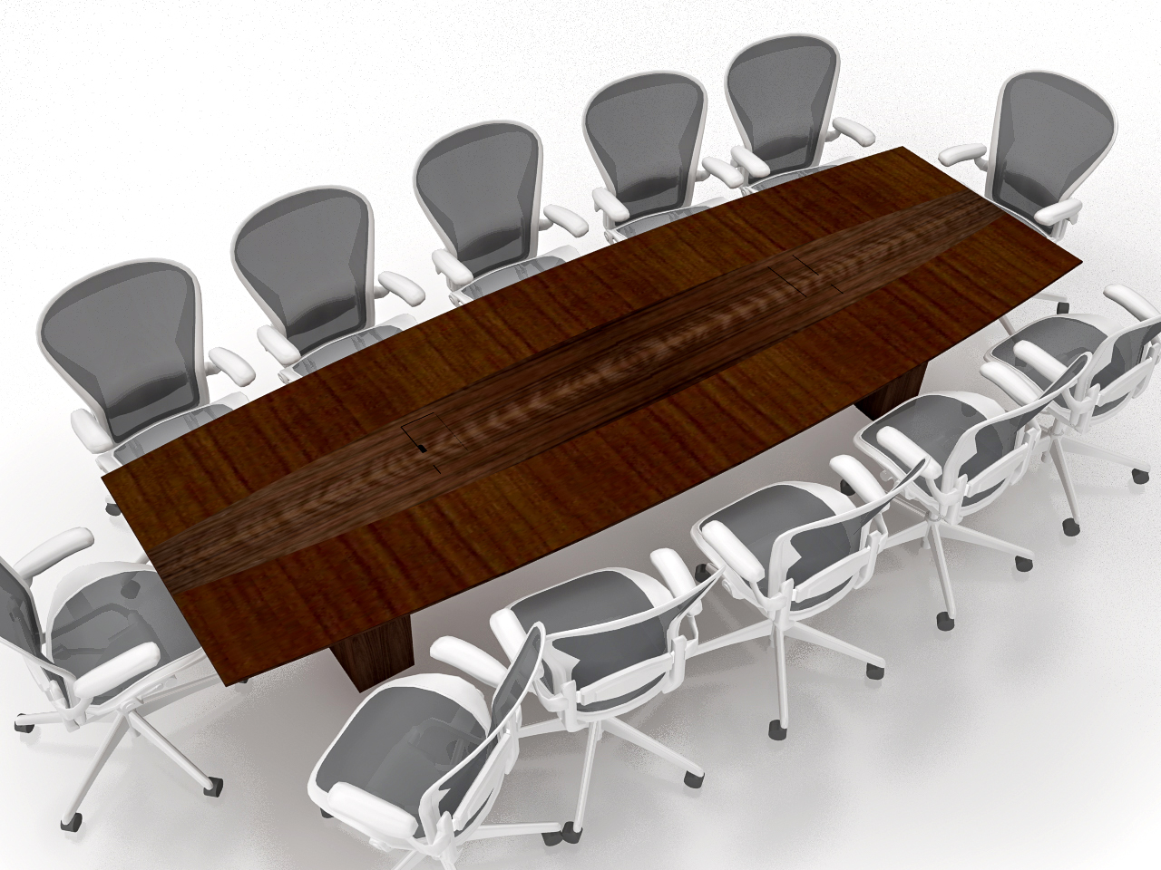 wood conference room table