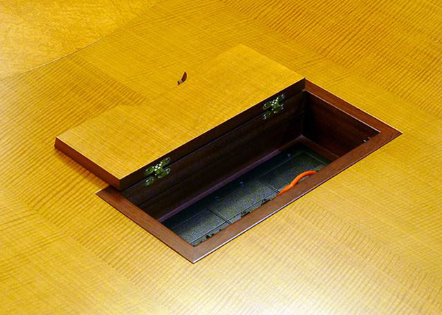 Gardner Denver Conference Table with Power Hatches