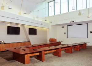 NASA Langley Research Center V Shaped Conference Table