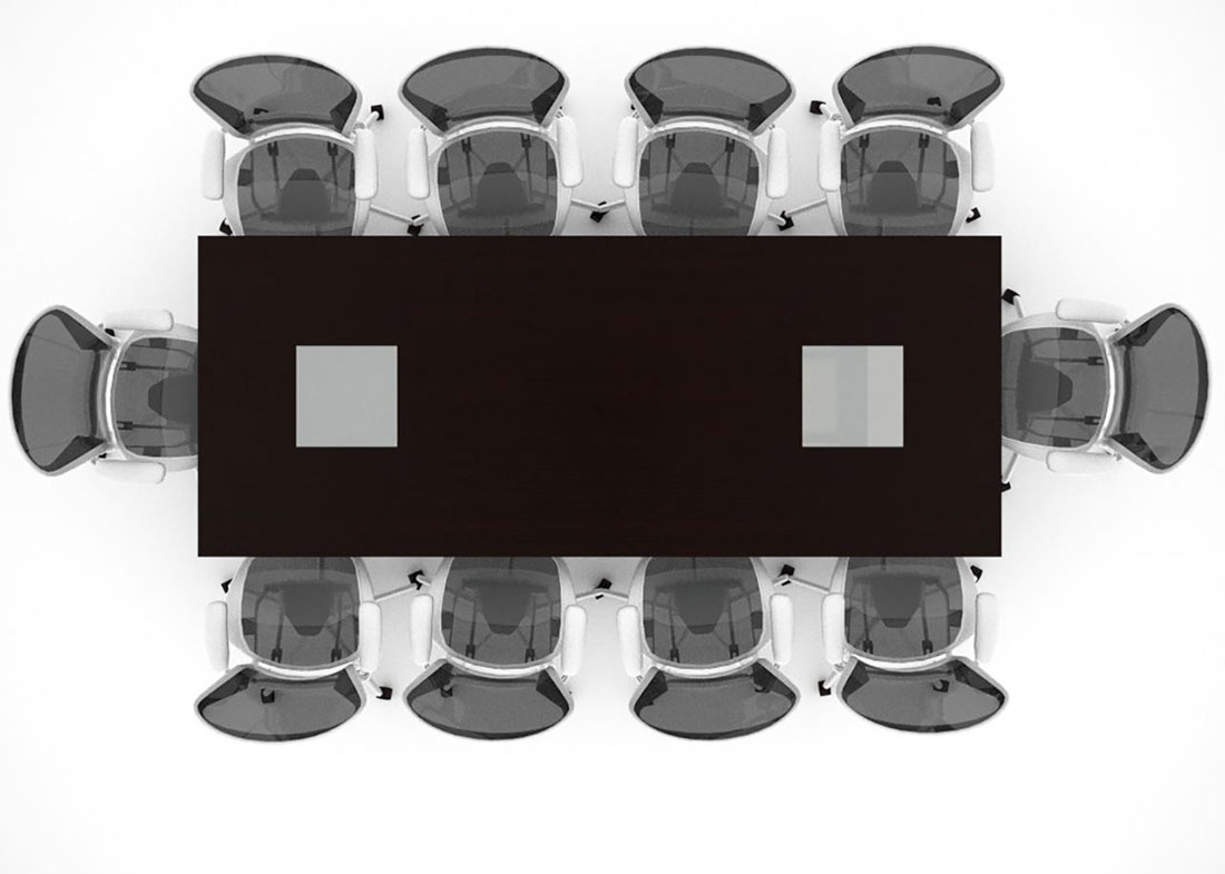 Luckey Rectangular Conference Table with Power
