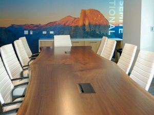 live edge conference table