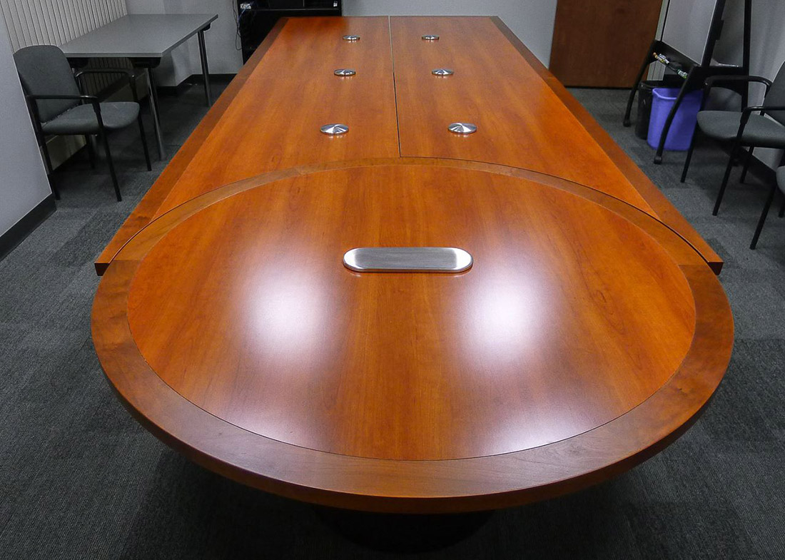 Trumpf Scissoring Cherry Conference Table
