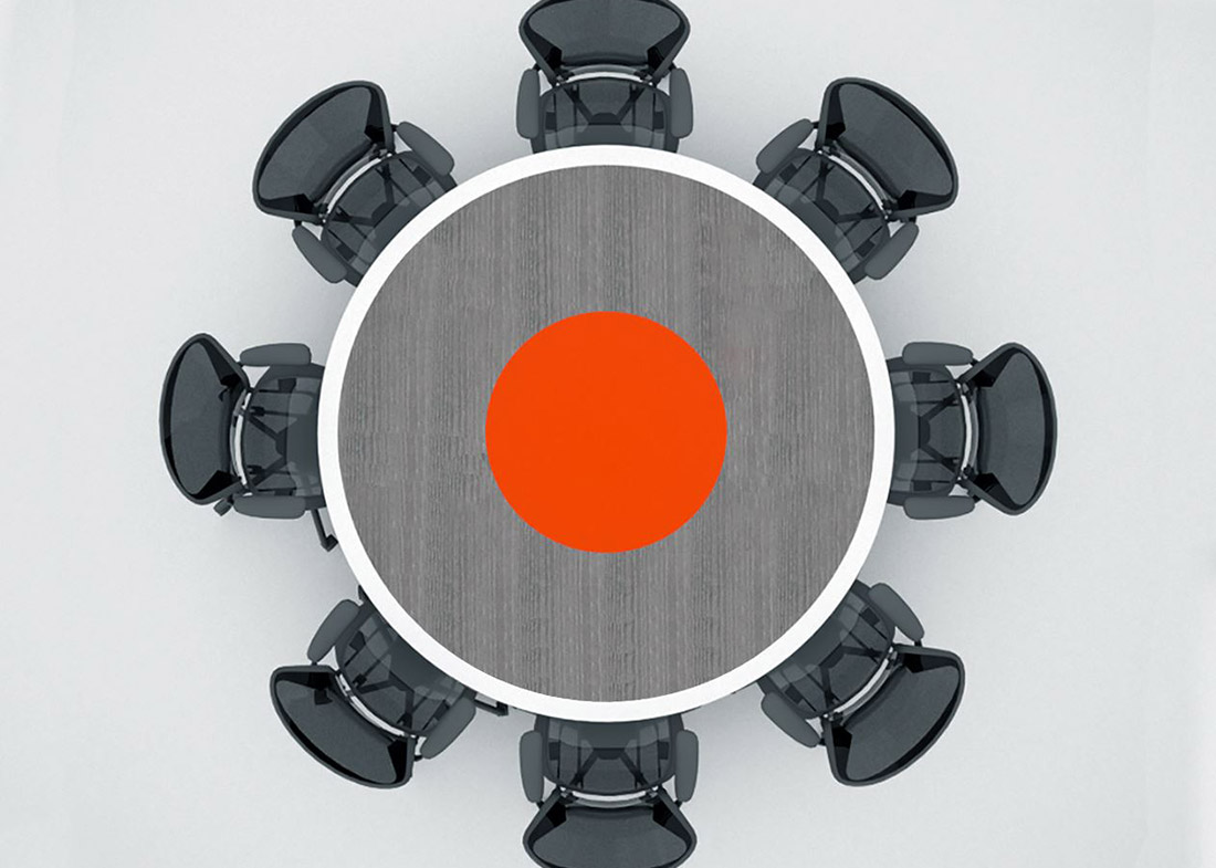 Saritasa Custom Round Conference Table for 8