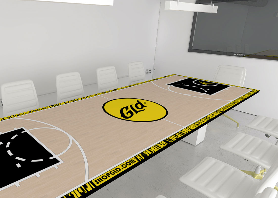 GLD Shop Custom Conference Table with Power