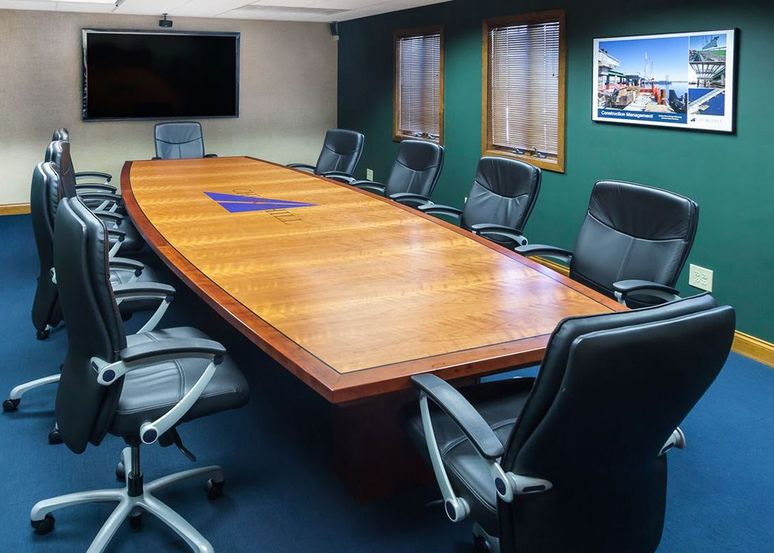 Rectangle Cherry Wood Conference Table