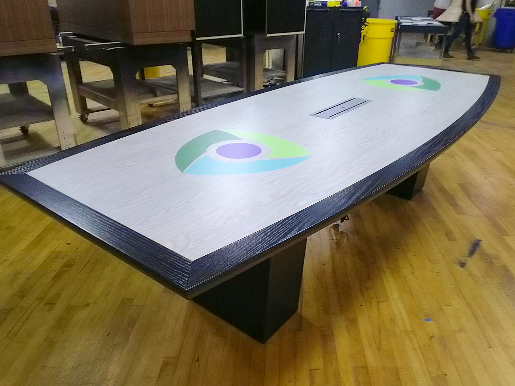 custom logo conference table