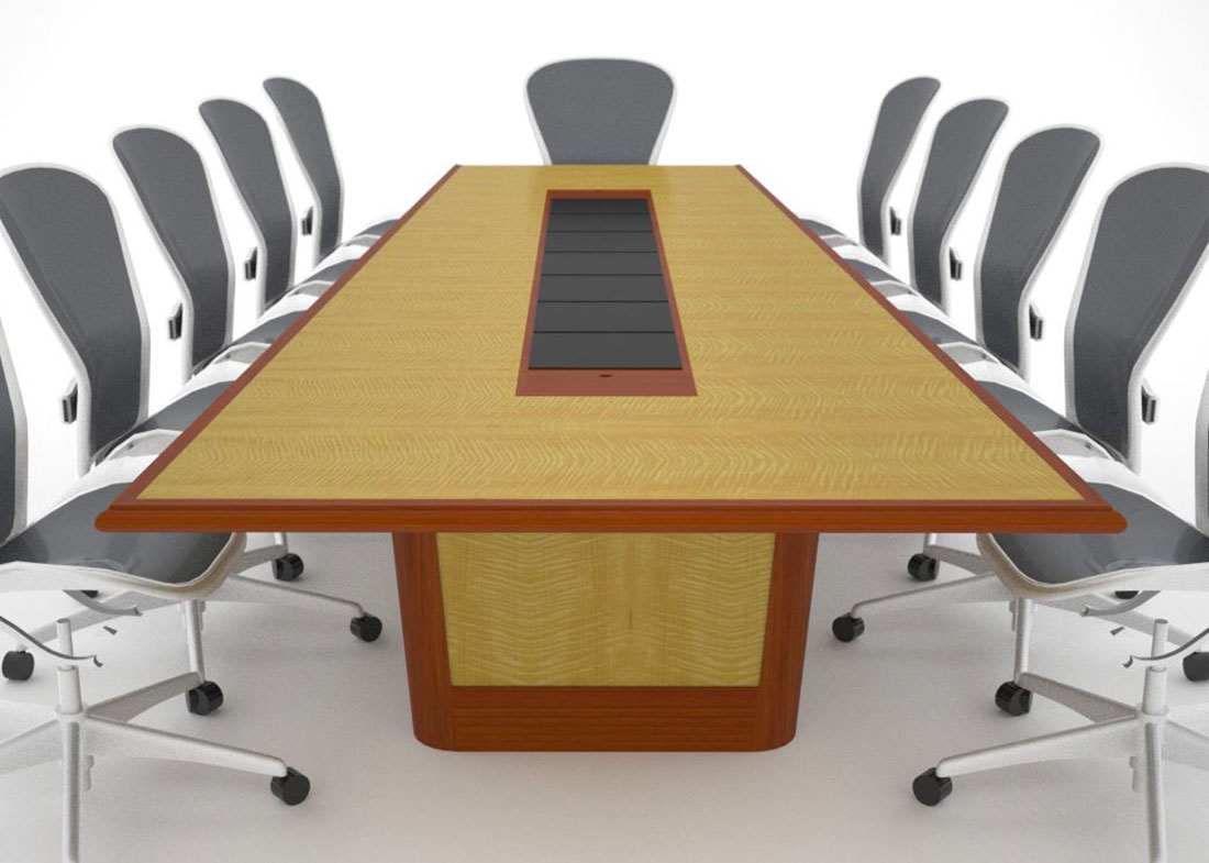 Engraved Logo Boardroom Table