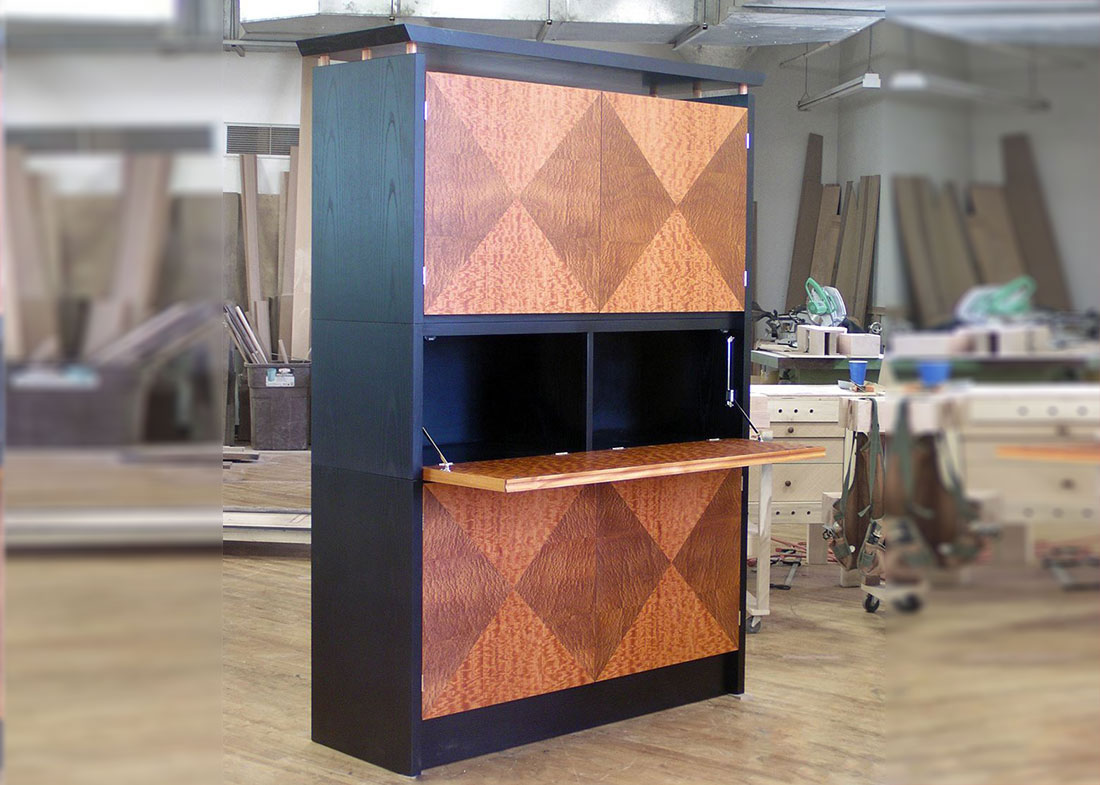 Lapensohn Custom Bar Cabinet