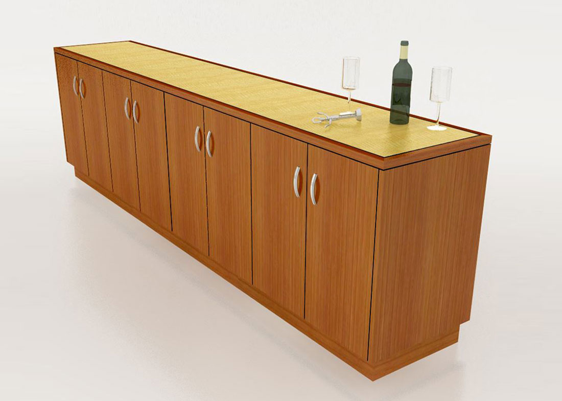 Lockheed Martin Custom Credenza Cabinet