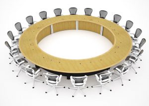 WECU Large Round Boardroom Conference Tables