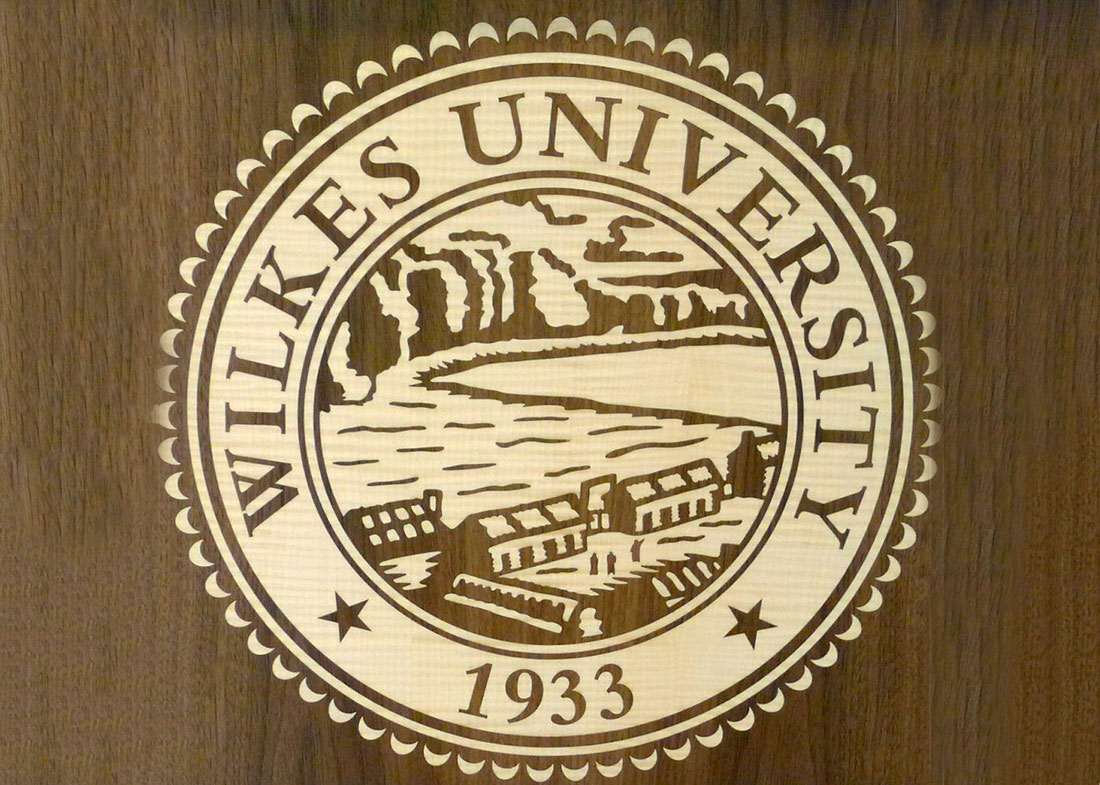 Wilkes University Speaker Podium with Logo