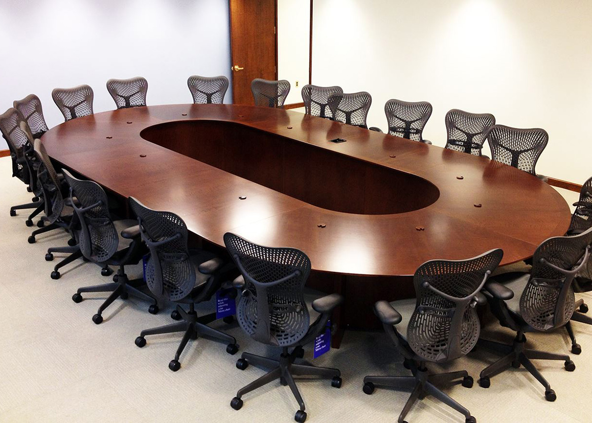 Cherry Boardroom Table for Bank