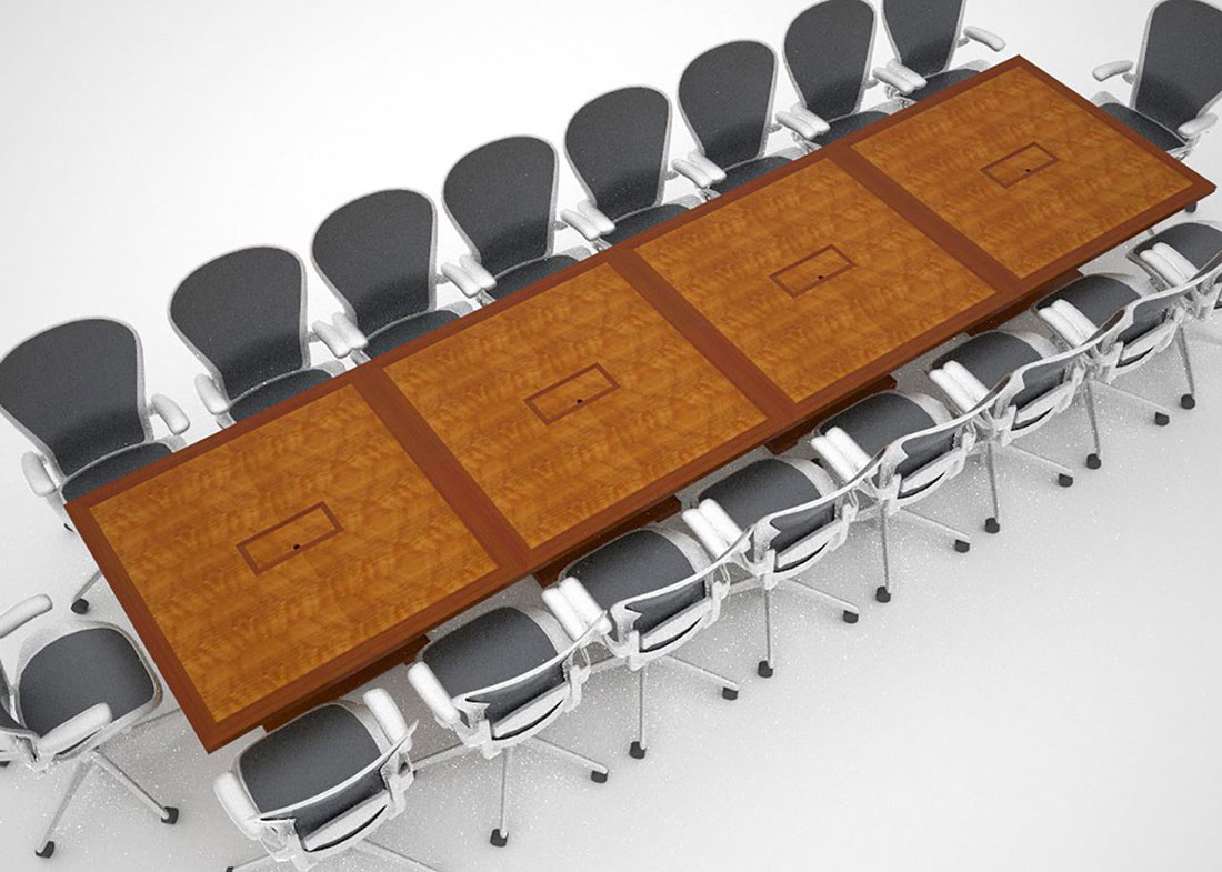 Whitetail Club Modular Rolling Conference Table