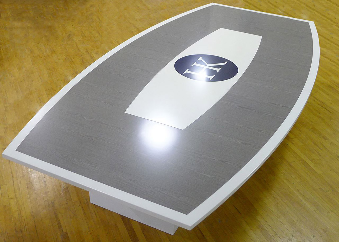 Holmes Kurnik Stained Grey Conference Table