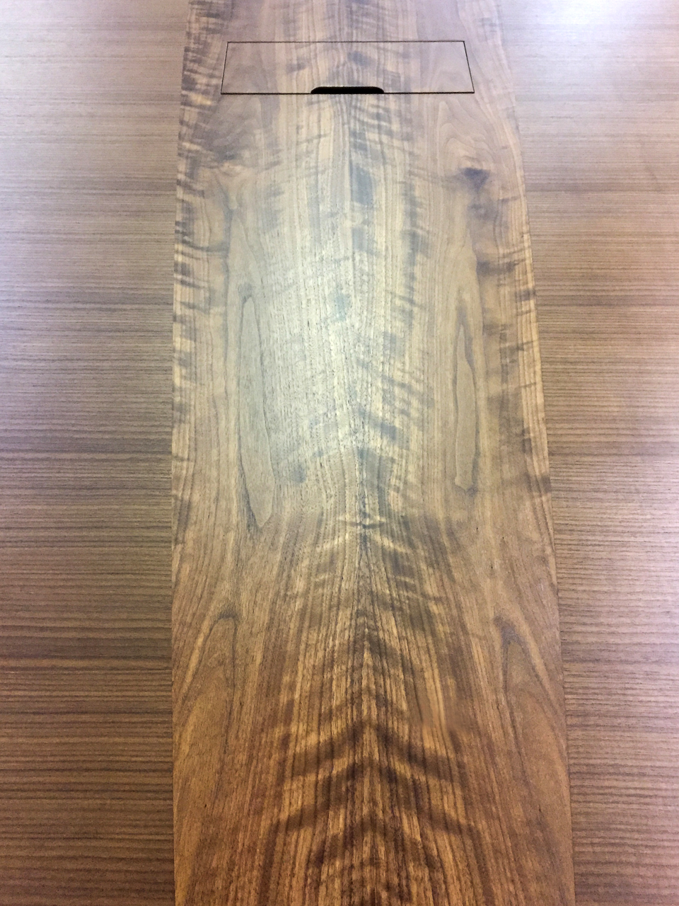 wood conference room table