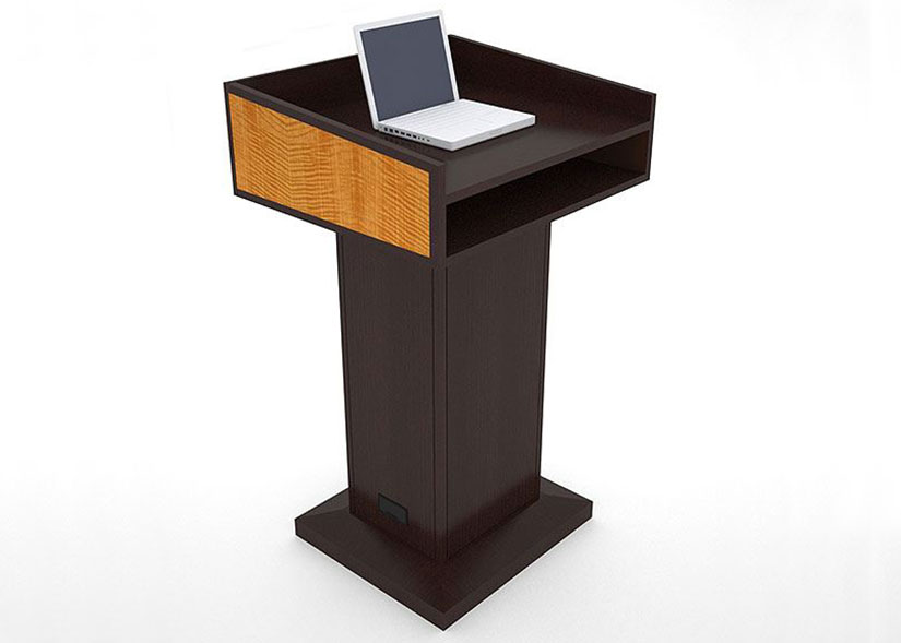 NASA GRC Custom Wood Standing Lectern