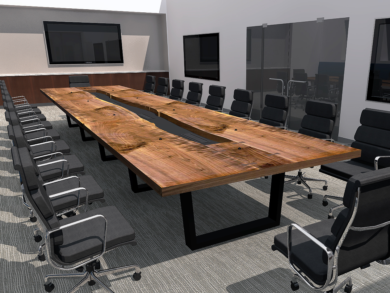 Inverness Graham live edge conference table