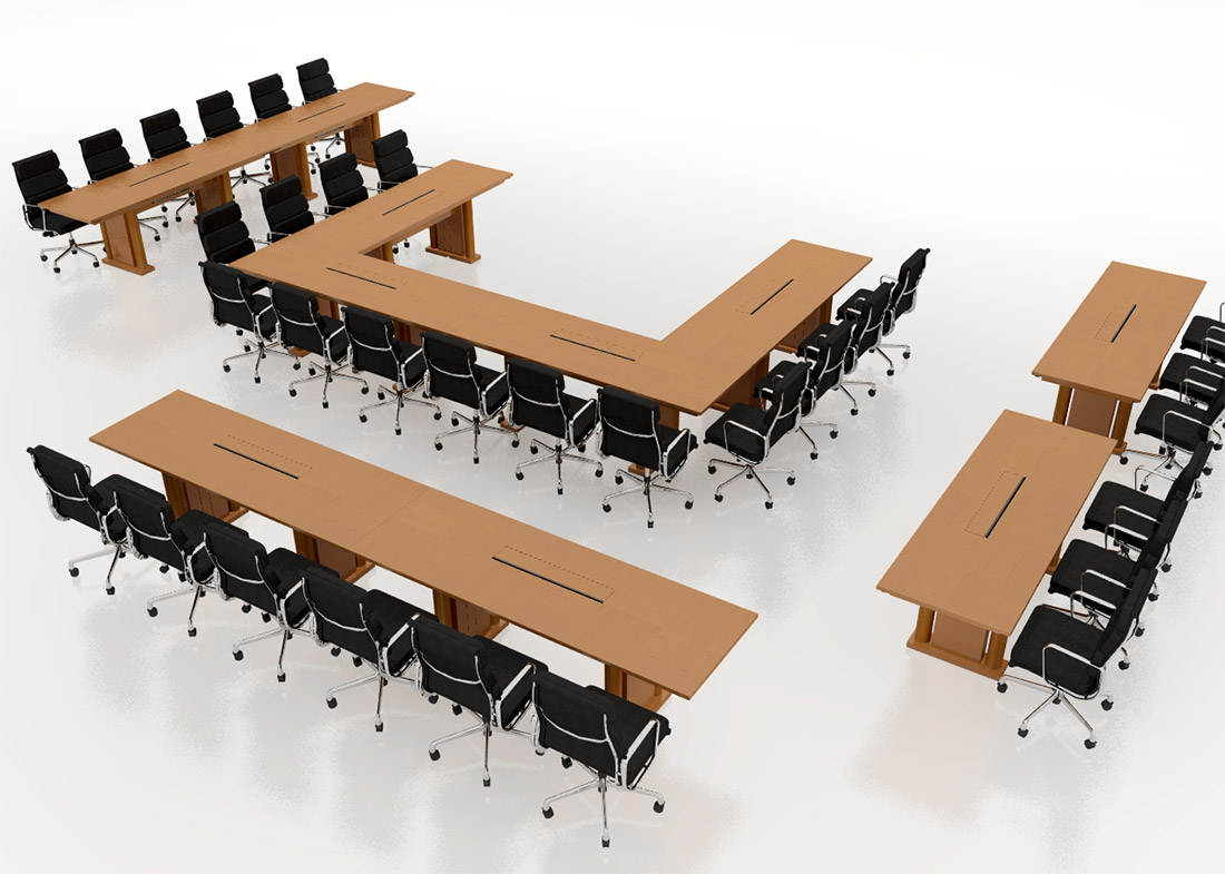 Reconfigurable Rectangular Meeting Table