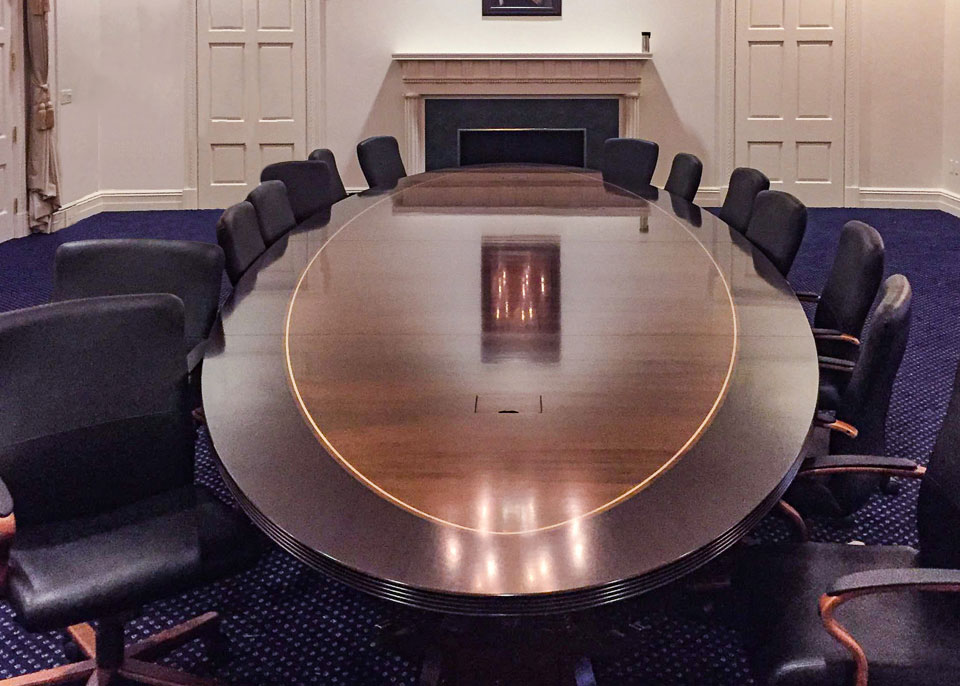 Nixon Presidential Library Conference Table with Power