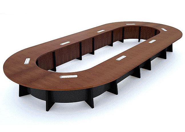 Nationwide Modular Oval Conference Room Table