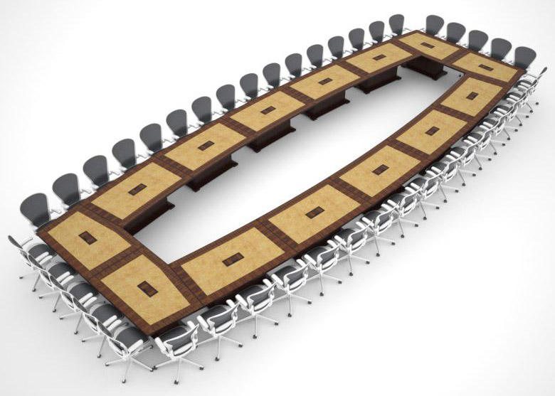 NASA Glenn Research Center Modular Conference Room Tables with Power