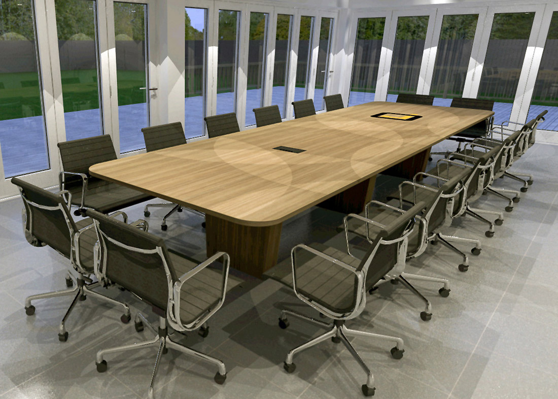 Joseph Oat Corporation Rectangular Conference Table