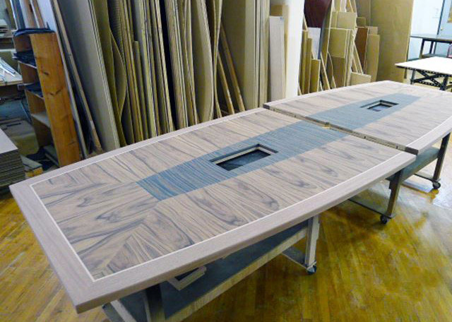 Incredible Tech Boat Shaped Conference Table