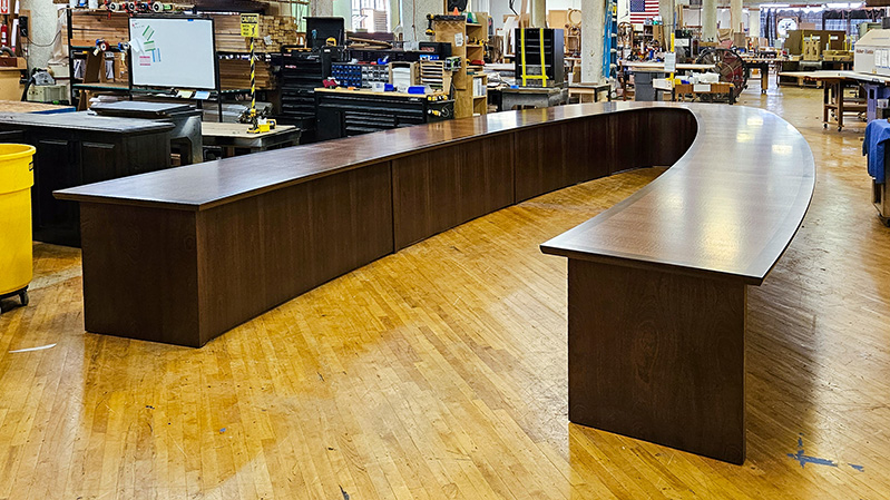 U shape conference table in shop