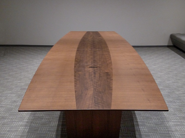 wood conference room table