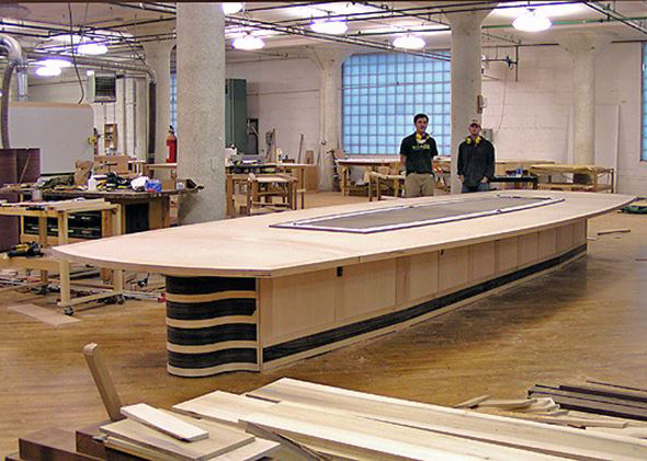 AFRT Ultra Grade Boat Conference Table with Power