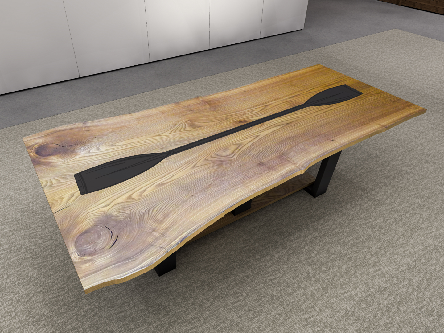custom live edge table