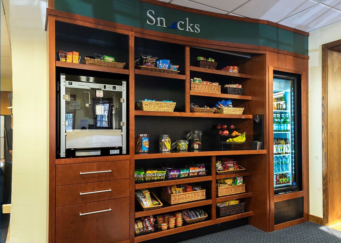 Churchill Custom Office Shelving for Snacks