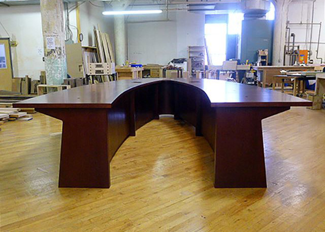 Lackland AFB U-Shaped Cherry Conference Table