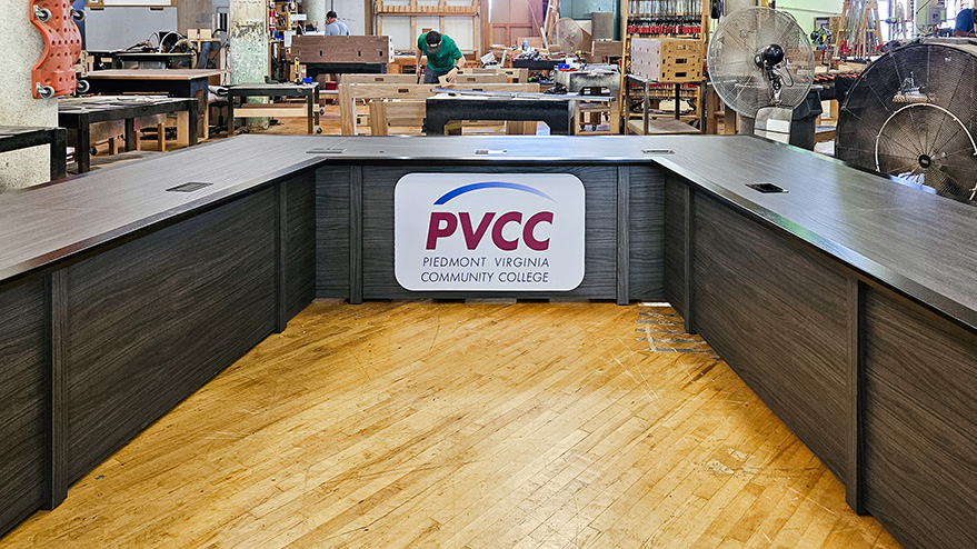 U shape conference table in shop