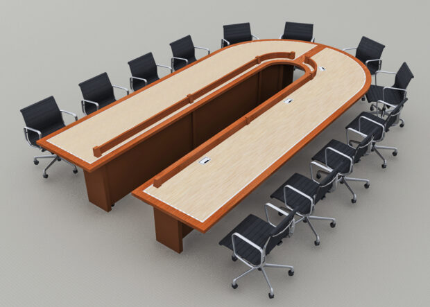 reconfigurable videoconferencing table