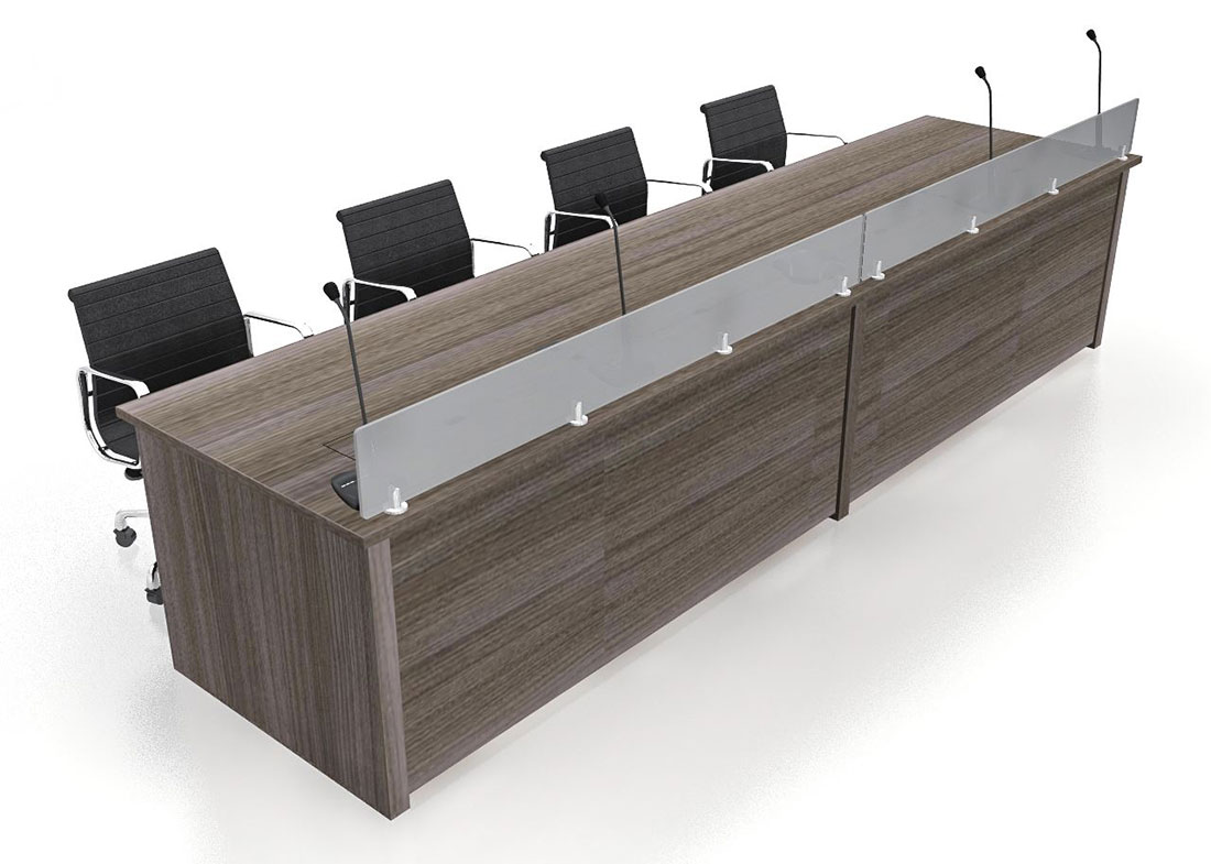 Convention Center Wood Reception Desk