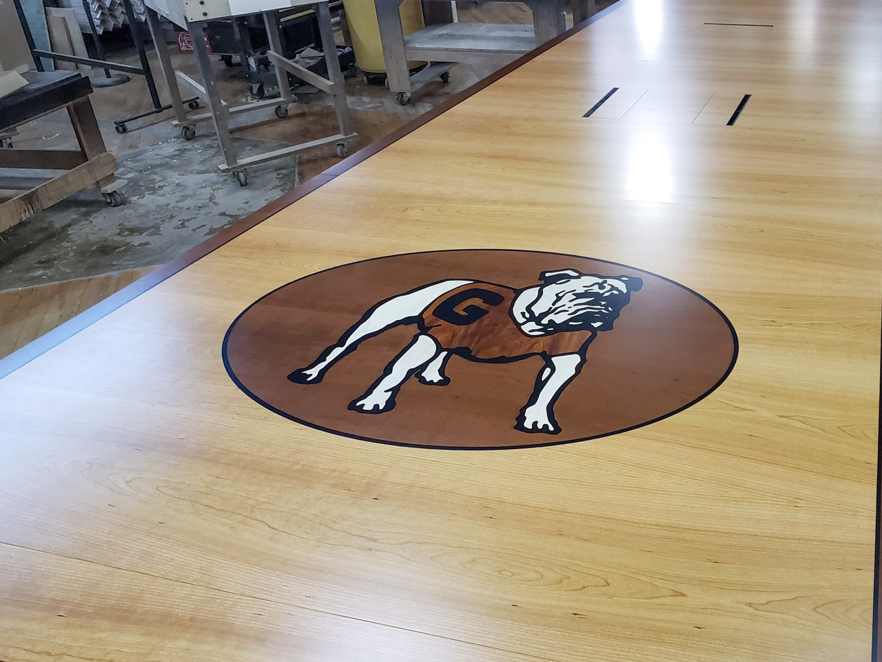 custom branded conference table