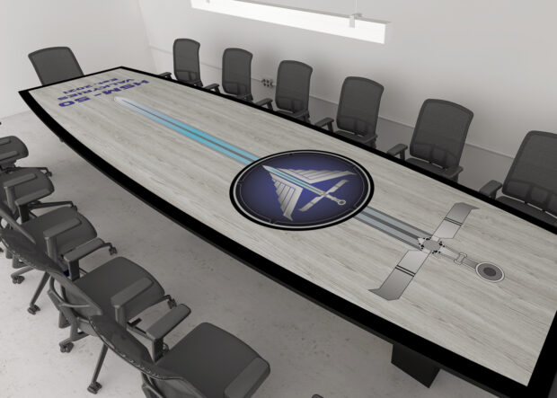 graphic laminate conference table