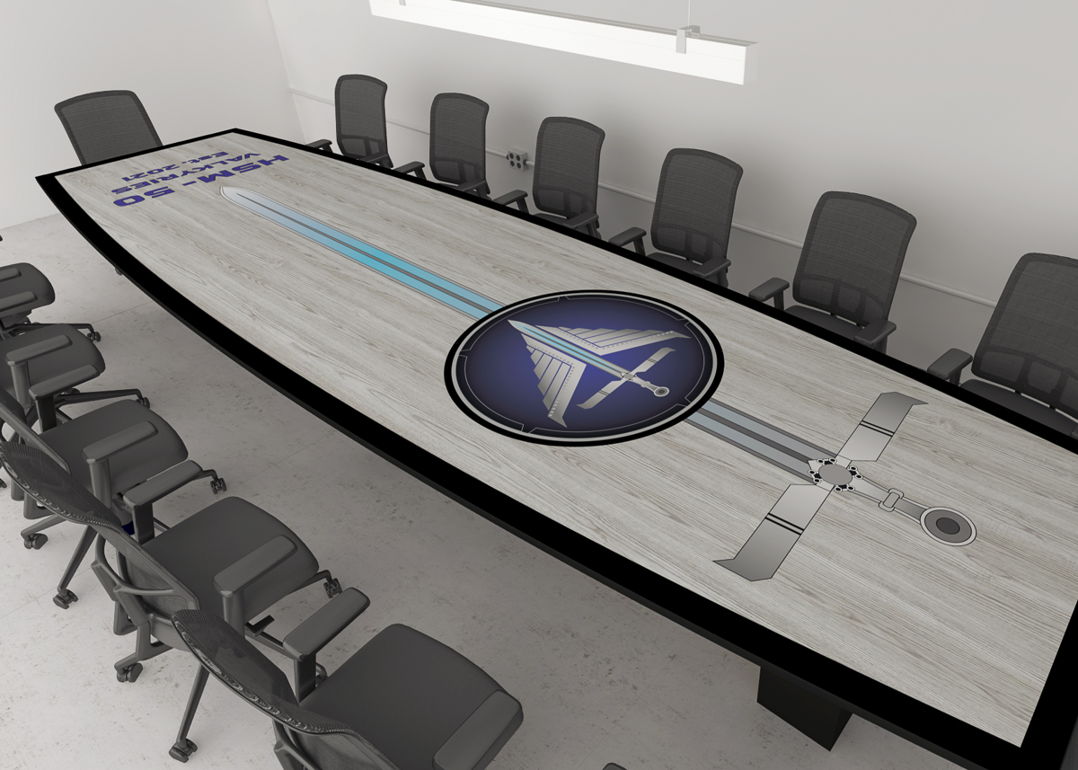 graphic laminate conference table