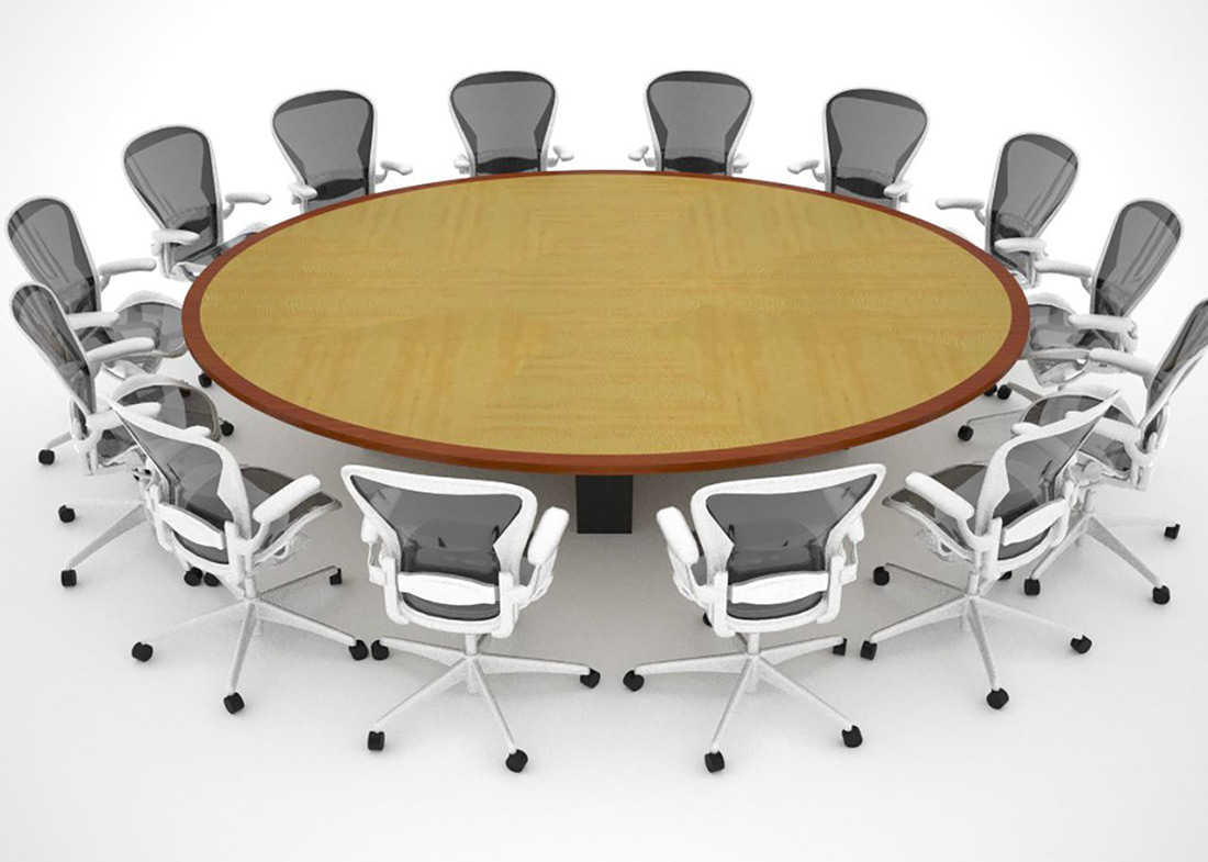 Human Capital Large Oval Conference Table