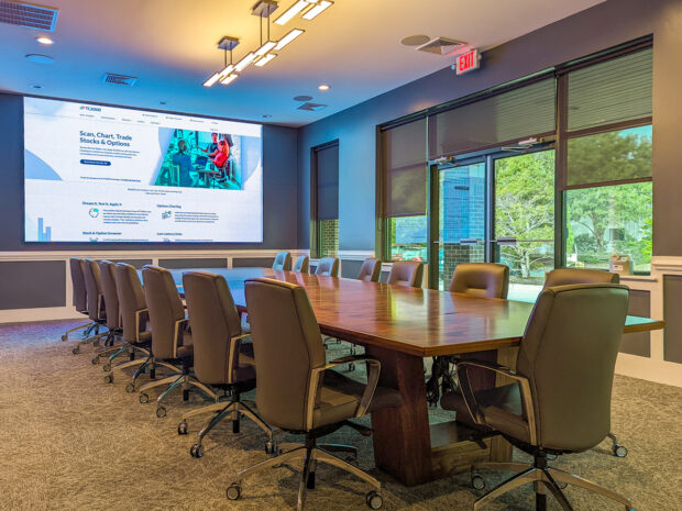 modern videoconference table