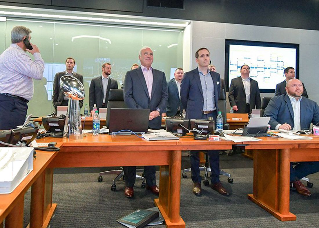 Eagles Draft Room Modular Meeting Table