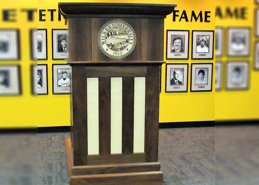 Wilkes University Custom Made Standing Podium